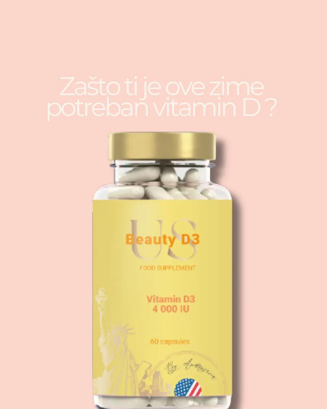 ❄️ Jer zimi nema dovoljno sunca.
Tokom hladnih meseci, manje smo izloženi sunčevoj svetlosti, što smanjuje proizvodnju vitamina D u telu. Ovo može uticati na imunitet i energiju.

💪 Jer vitamin D jača imunitet.

Pomaže telu da se bori protiv infekcija.
Podržava zdravlje kostiju i zuba.
Poboljšava raspoloženje i energiju.

Sada znaš! Brini o sebi – tvoj organizam će ti biti zahvalan, a u biosu pronađi link do US Beauty vrhunskog vitamina D.🌟

#vitamind #zima #imunitet #usbeauty #kućnadevojčica #kucnadevojcica #energija